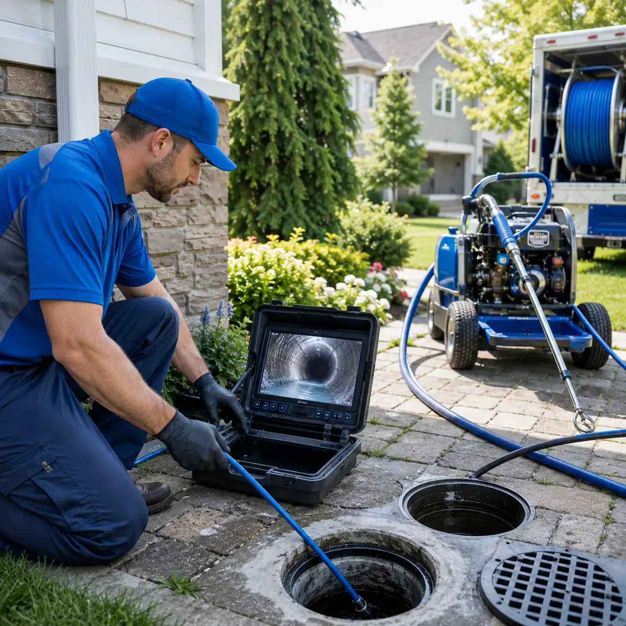 Outdoor drain cleaning professionals serving Barkhamsted, CT