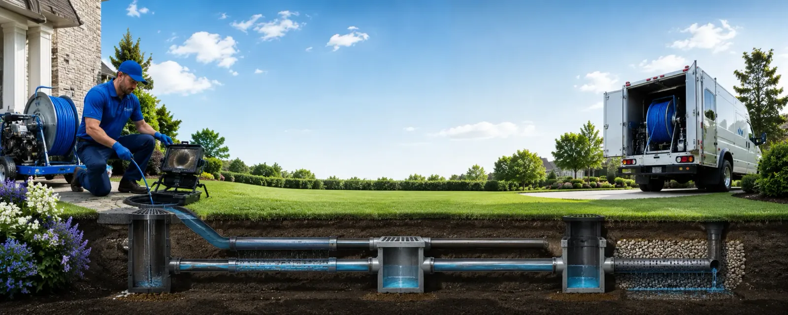 Outdoor drain cleaning information for Barkhamsted, CT